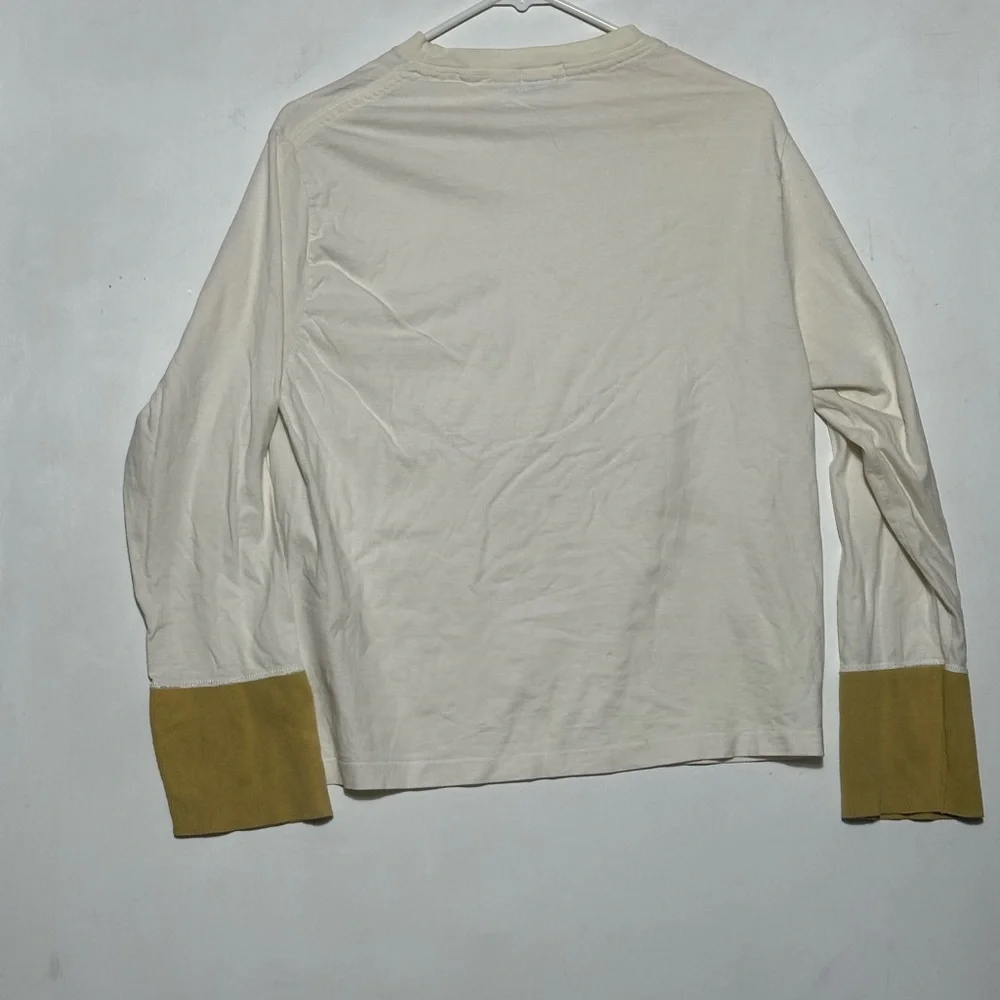 Vintage Y2K Levi's Casuals Off-White Tee contrast cuff